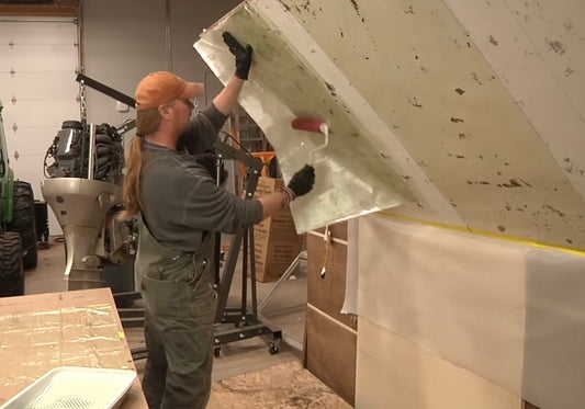 Boatworks Today Masters Overhead Fiberglassing Applications