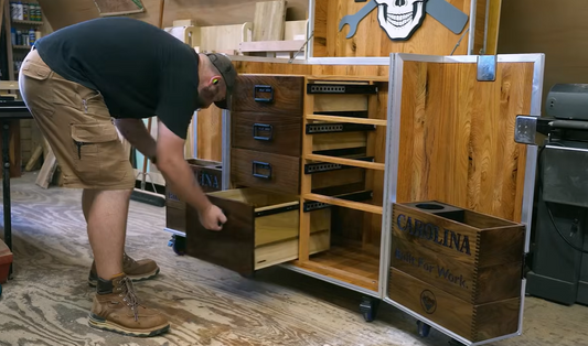 Paul Jackman Builds a Hidden Bar Inside of a Road Case