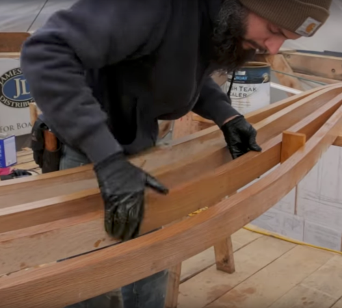 Acorn to Arabella: Sealing the Frames With TotalBoat Danish Teak Sealer