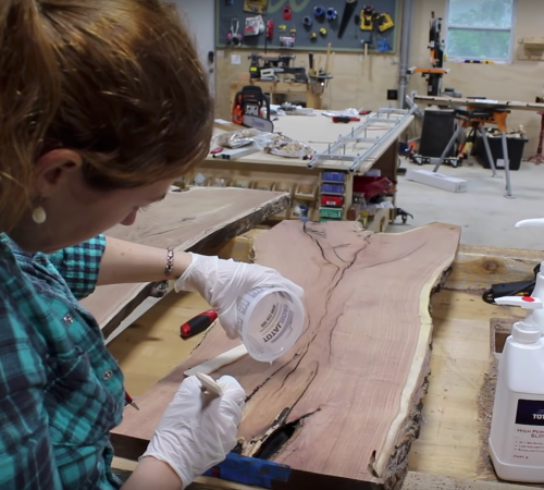 Making a Live Edge Waterfall Table