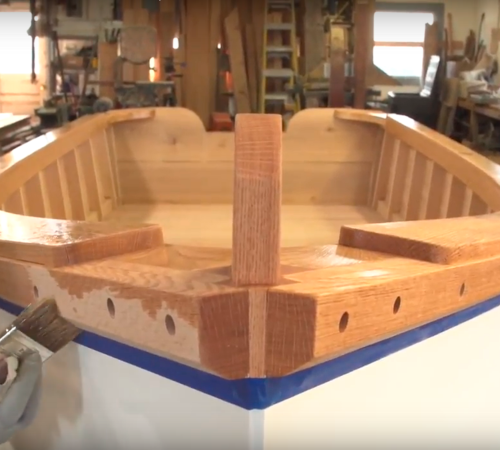 Building the TotalBoat Work Skiff: Applying Lust Marine Varnish