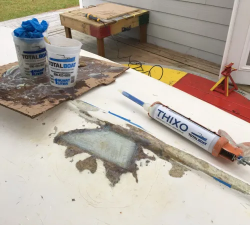 Patching a Hole in Fiberglass