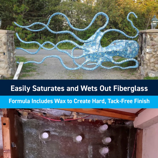 TotalBoat Polyester Finishing Resin: Easily Saturates and Wets Out Fiberglass