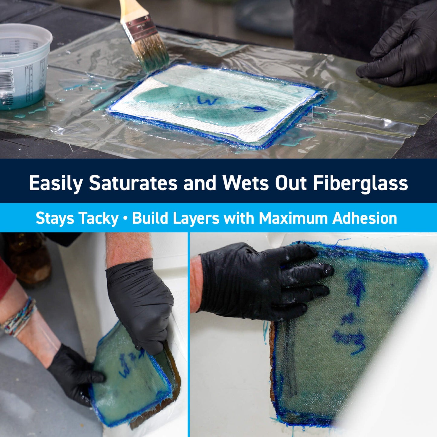 TotalBoat Polyester Laminating Resin: Easily Saturates and Wets Out Fiberglass