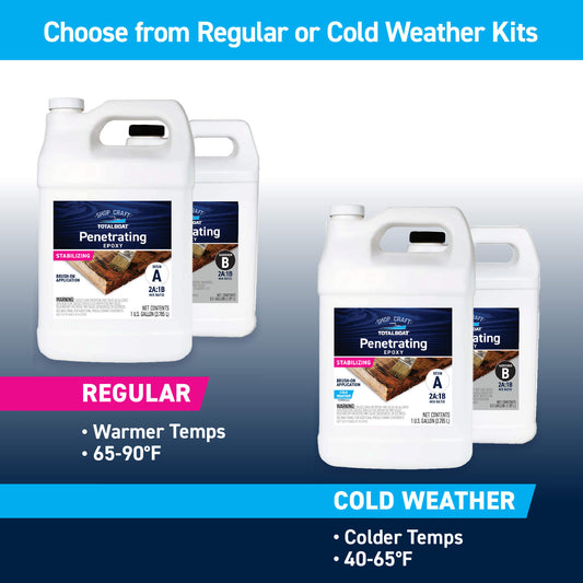 TotalBoat Penetrating Epoxy: Choose from Regular or Cold Weather Kits