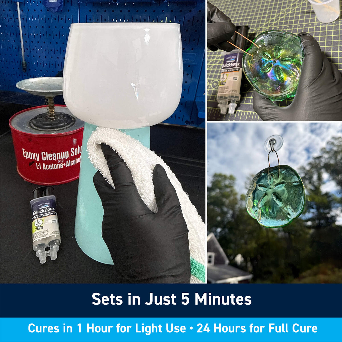 QuickEpox Clear 5-Minute Epoxy Glue: Sets in Just 5 Minutes