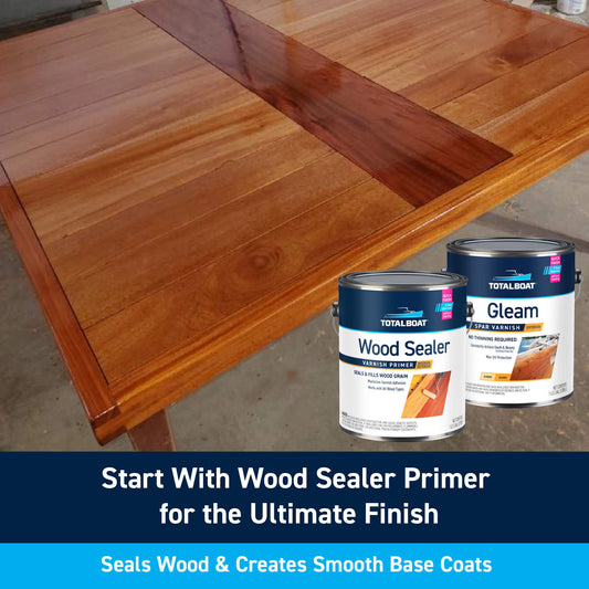 TotalBoat Gleam Marine Spar Varnish: Start With Wood Sealer Primer for the Ultimate Finish