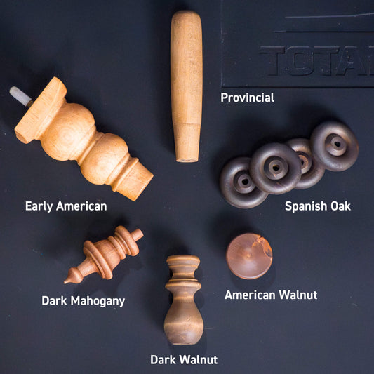 TotalBoat Signature Wood Stain: Different finishes on different wood shapes