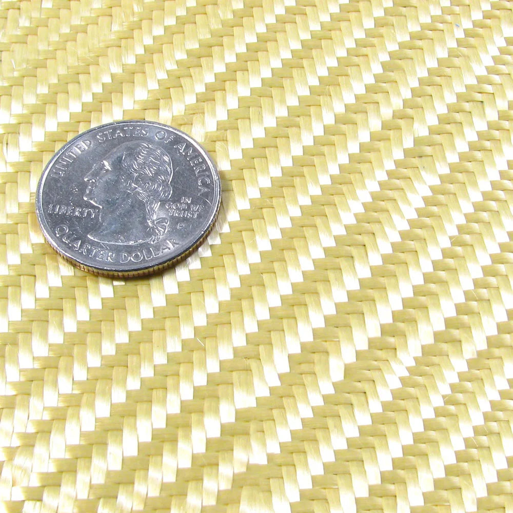 Kevlar Twill Weave Fabric with Quarter for Scale