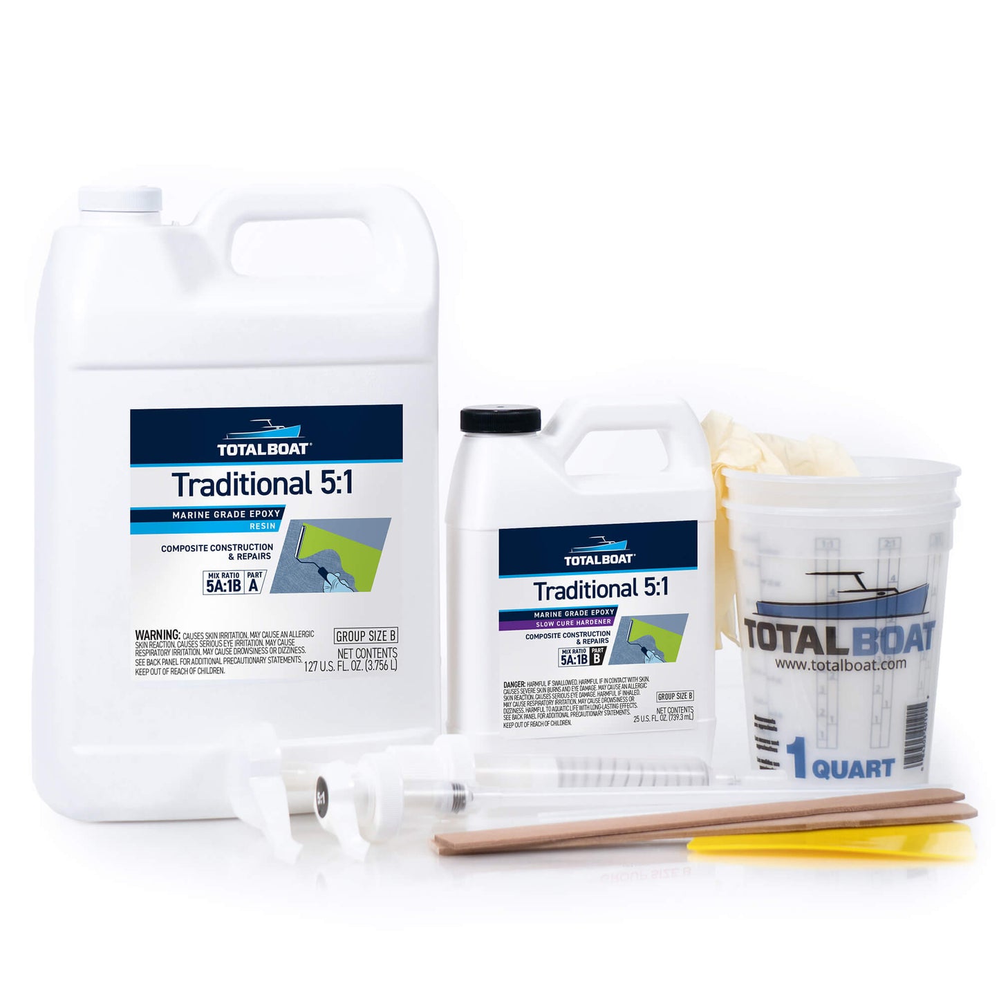 5:1 Traditional Epoxy Resin Gallon Kit with Slow Hardener