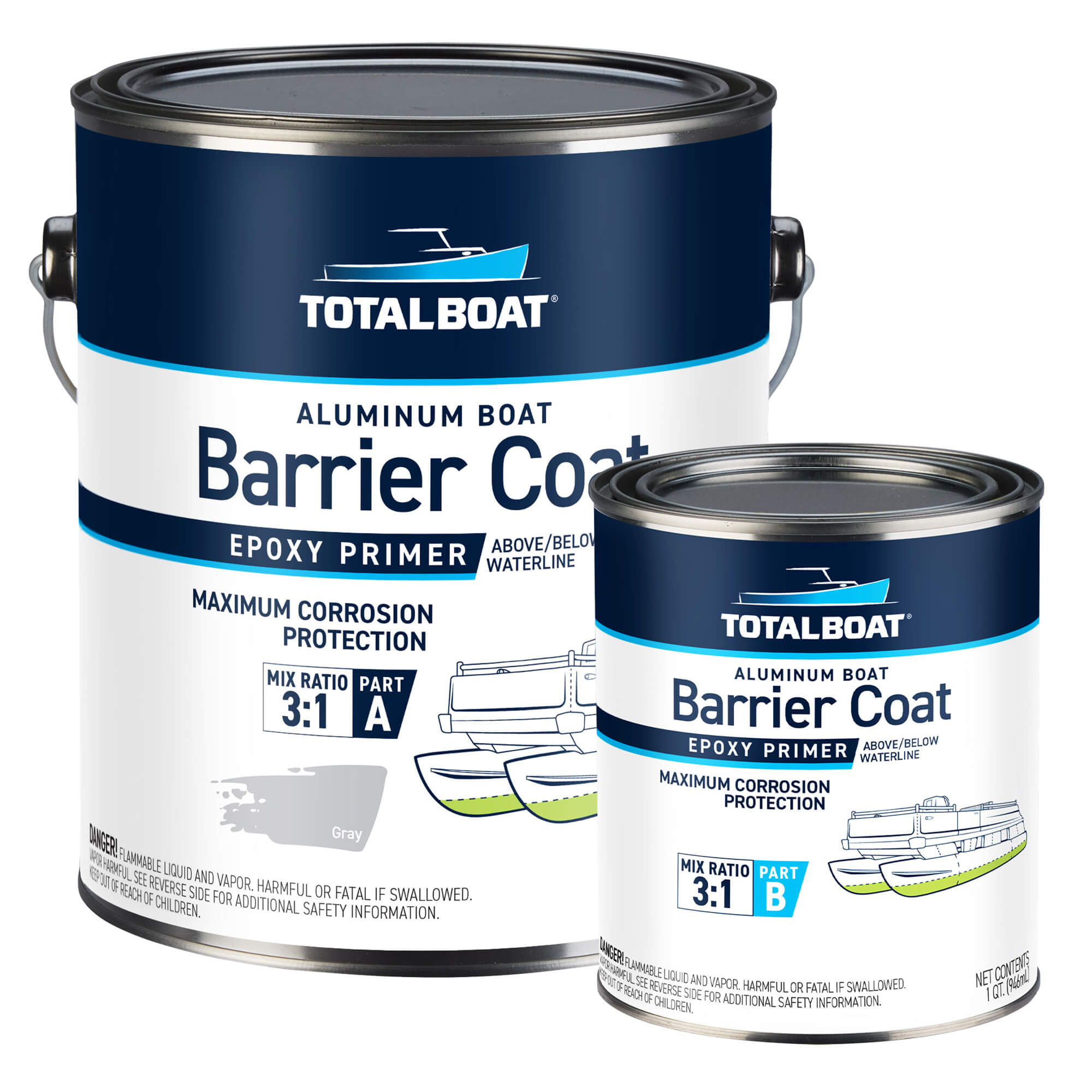 Aluminum Boat Barrier Coat Epoxy Primer For Aluminum Boats