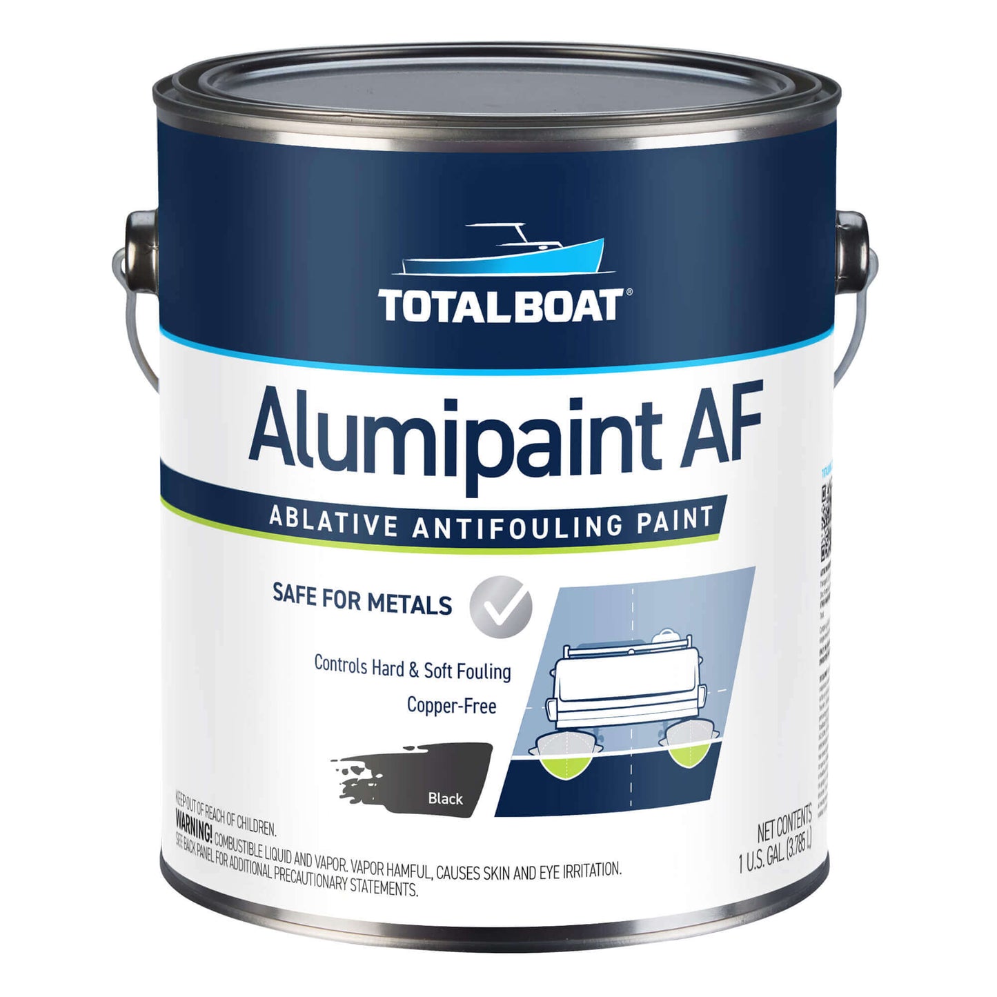 TotalBoat AlumiPaint AF Aluminum Antifouling Paint Black Gallon