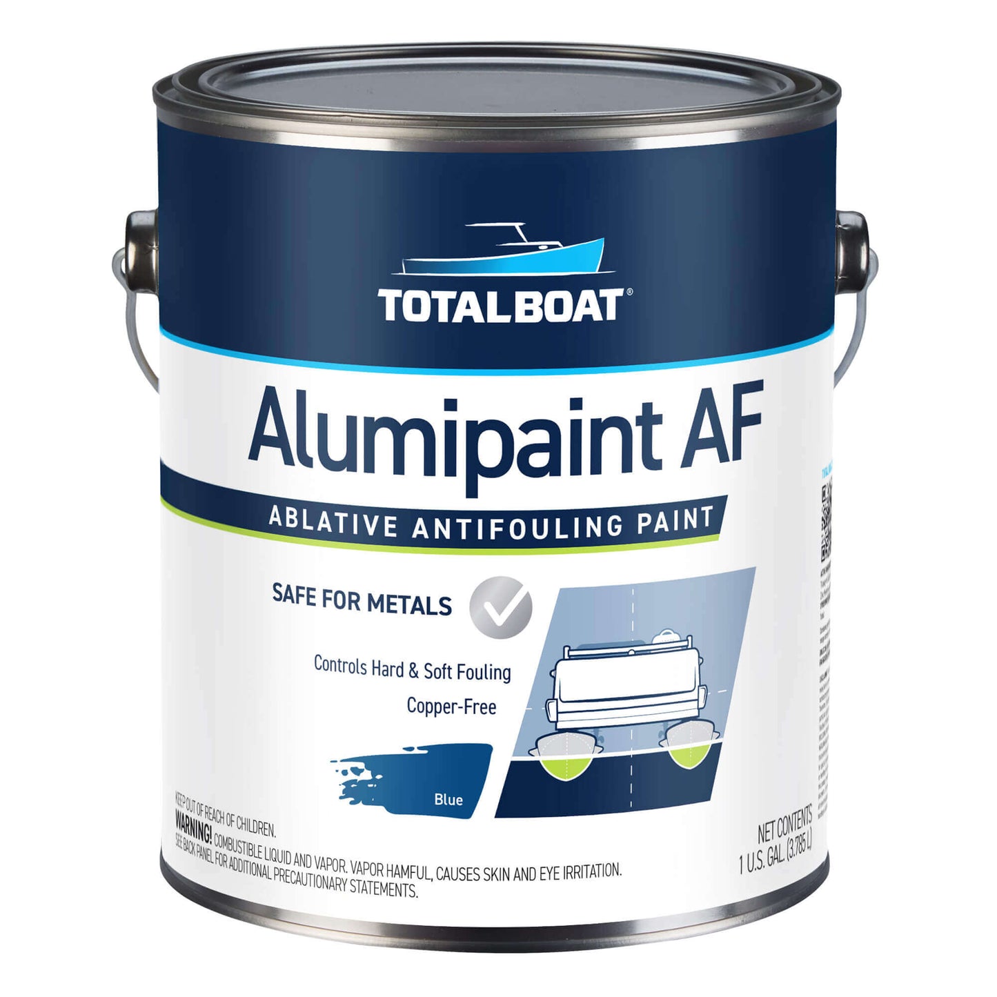 TotalBoat AlumiPaint AF Aluminum Antifouling Paint Blue Gallon