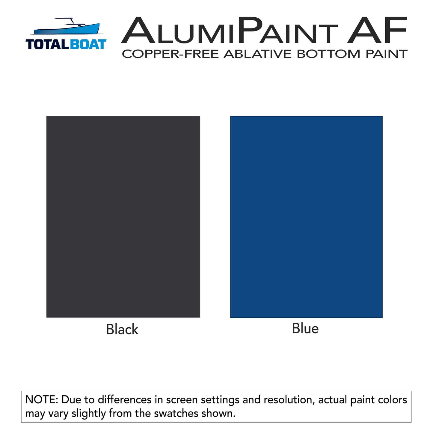TotalBoat AlumiPaint AF Aluminum Antifouling Paint Color Chart