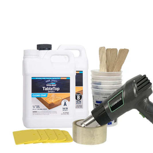 TotalBoat Clear Epoxy Bar Top & Table Top Project Gallon Kit