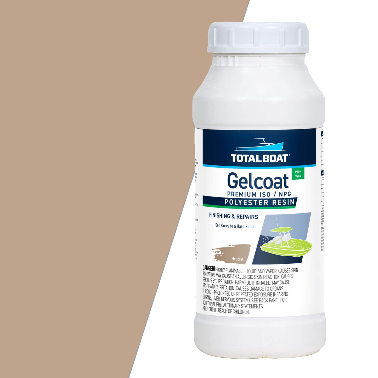 TotalBoat Gelcoat Neutral with wax Swatch