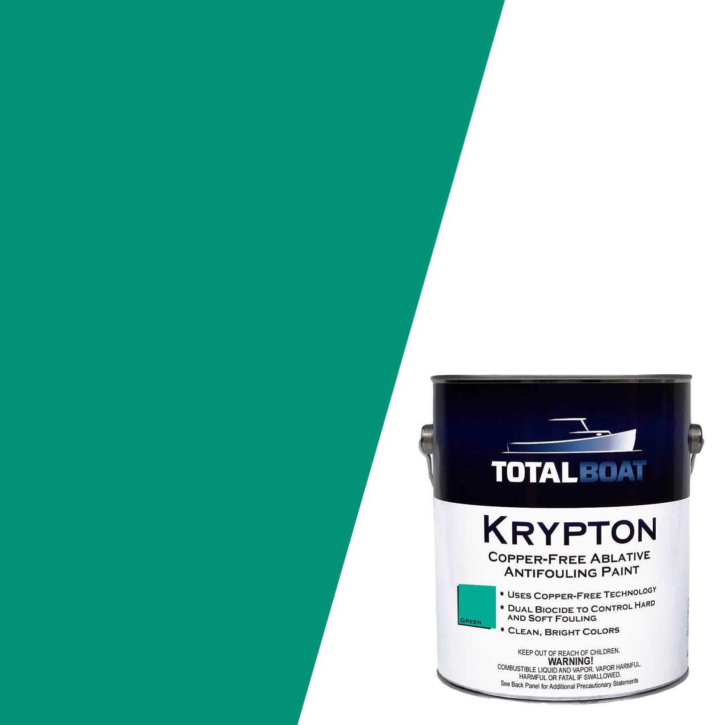 TotalBoat Krypton Copper-Free Antifouling Bottom Paint Green
