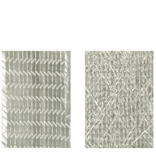 Close Up of Pattern on Quadraxial Fiberglass Cloth