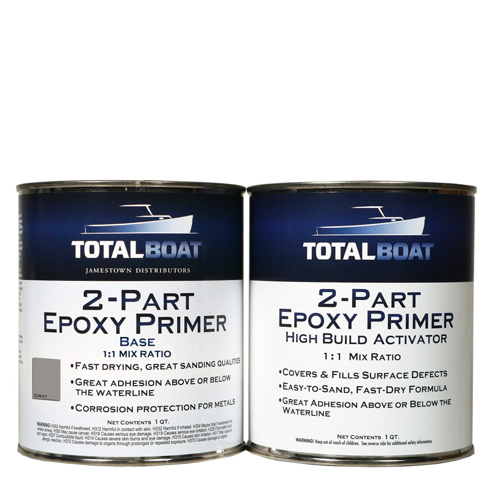 TotalBoat 2-Part High Build Epoxy Primer Gray Quart Kit