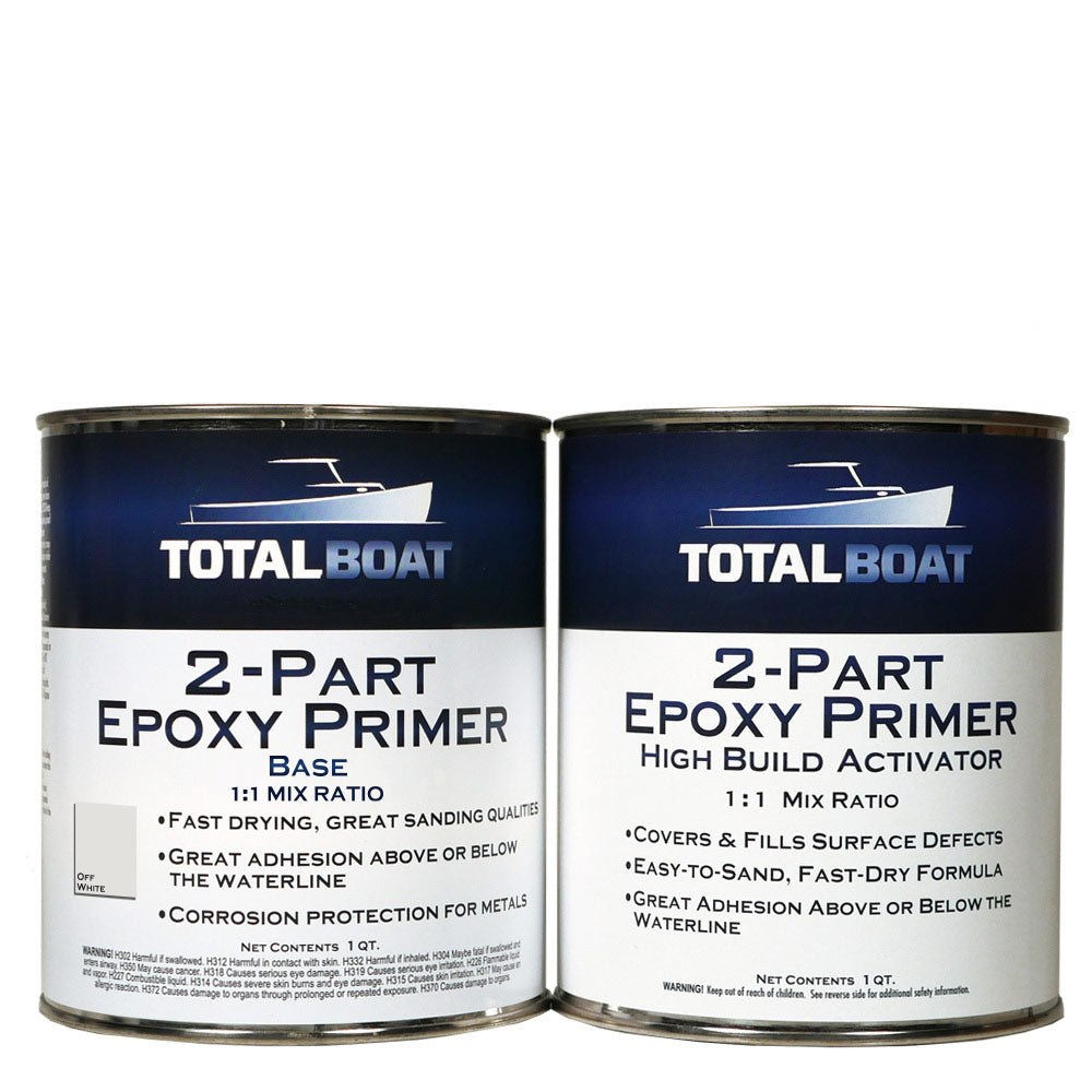 TotalBoat 2-Part High Build Epoxy Primer Off White Quart Kit