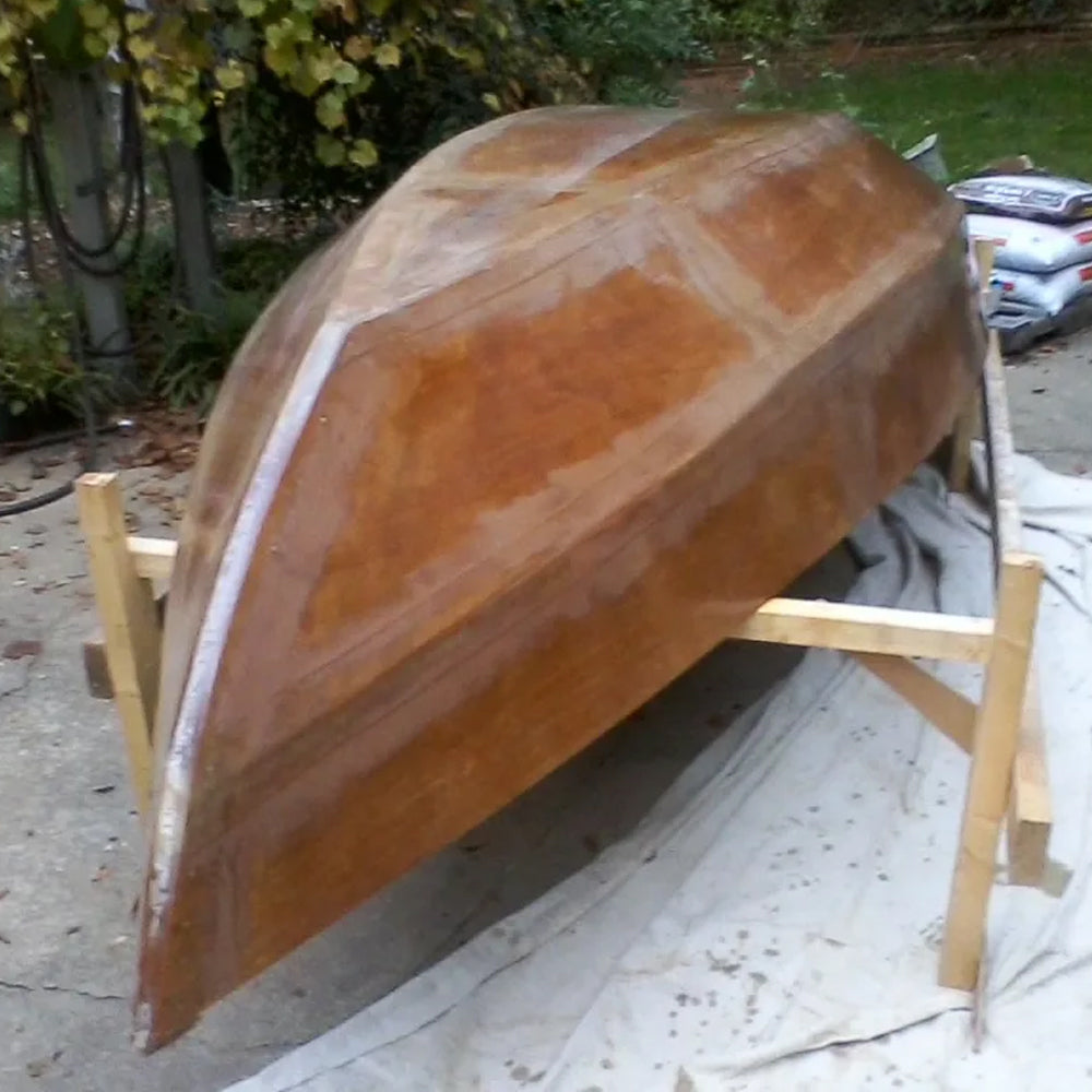 TotalBoat Traditional 5:1 Epoxy Resin Kit Resin used on the bottom of a boat