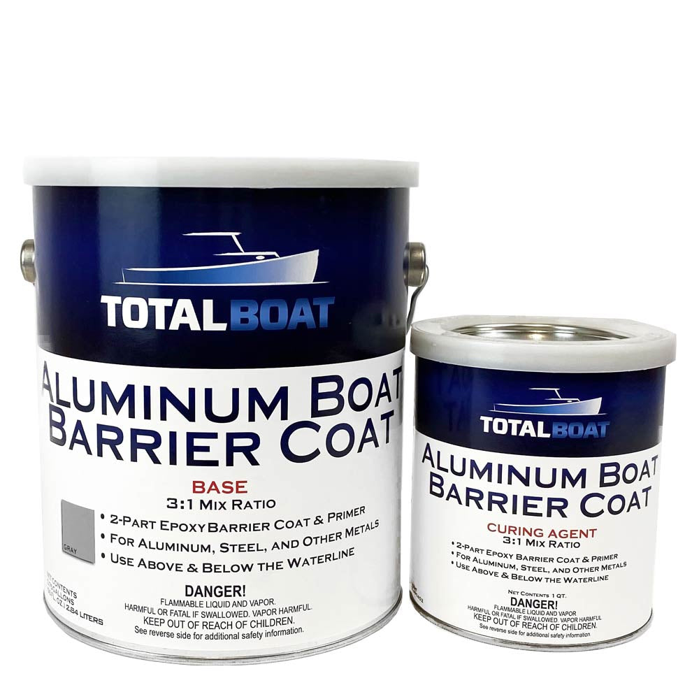 TotalBoat Aluminum Boat Barrier Coat Primer Gallon Kit Gray