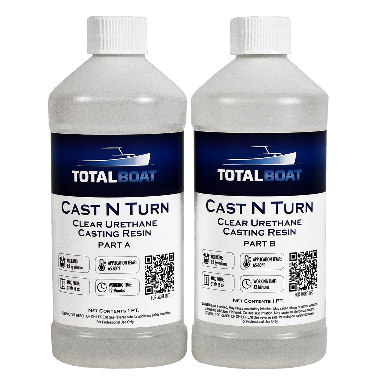 TotalBoat Cast N Turn Clear Urethane Casting Resin Kit