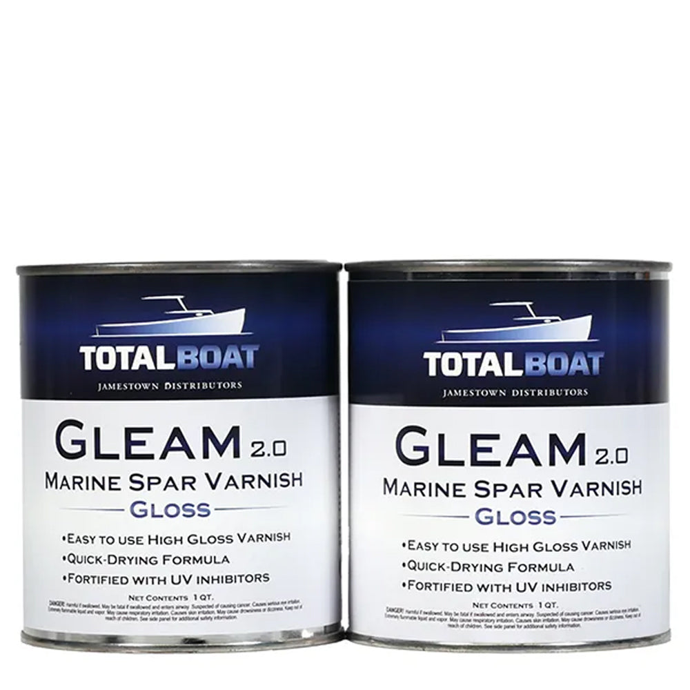 TotalBoat Gleam 2.0 Marine Spar Varnish Gloss 2 Quart