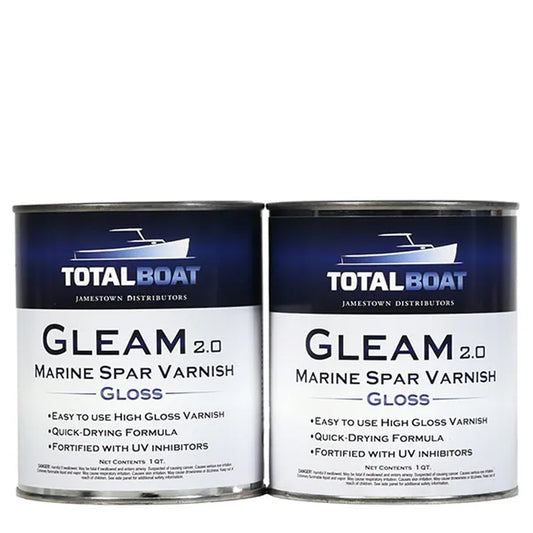 TotalBoat Gleam 2.0 Marine Spar Varnish Gloss 2 Quart