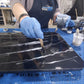 TotalBoat Epoxy Black Marble Effect Countertop Gallon Kit applying lighter colors for marbling
