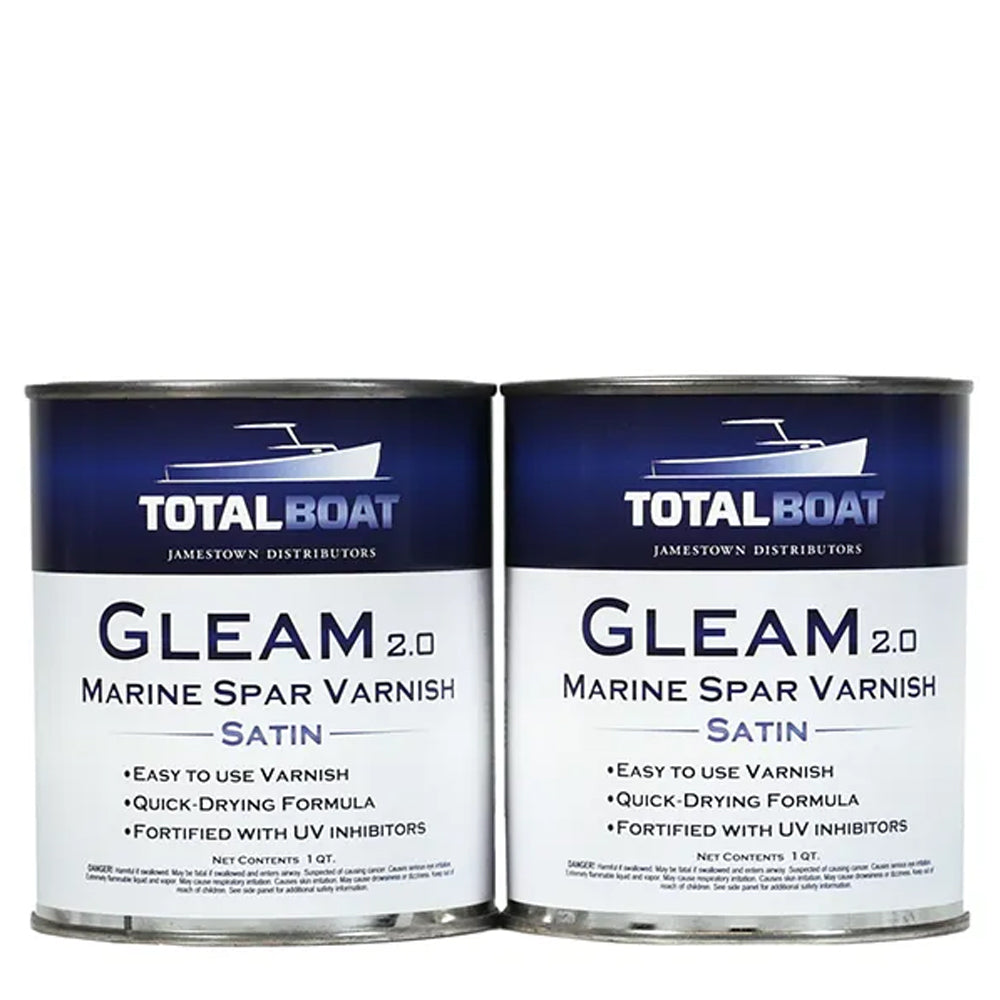 TotalBoat Gleam 2.0 Marine Spar Varnish Satin 2 Quart