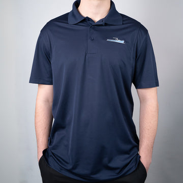 TotalBoat Micro Mesh Polo Shirt - True Navy