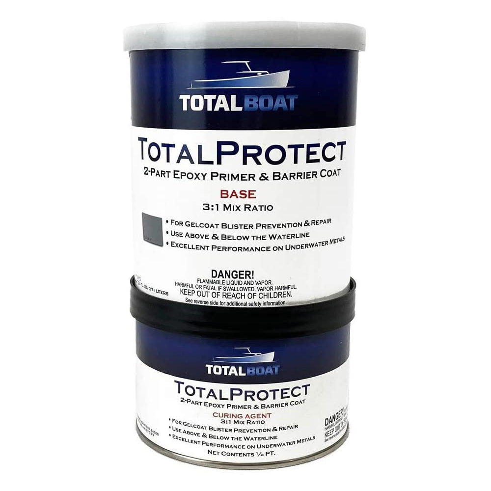 TotalBoat TotalProtect Epoxy Barrier Coat Primer Gray Quart Kit