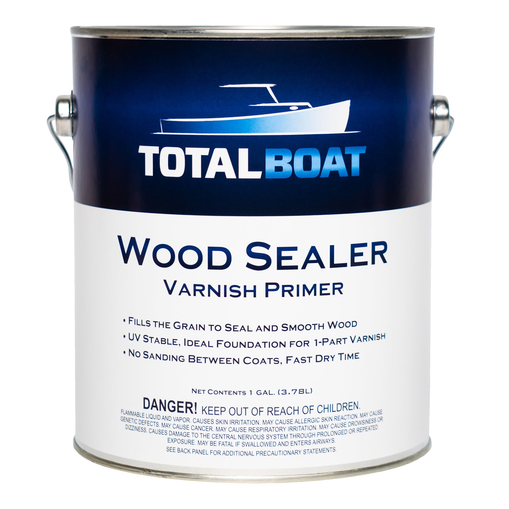 TotalBoat Wood Sealer Varnish Primer Clear Quart Kit