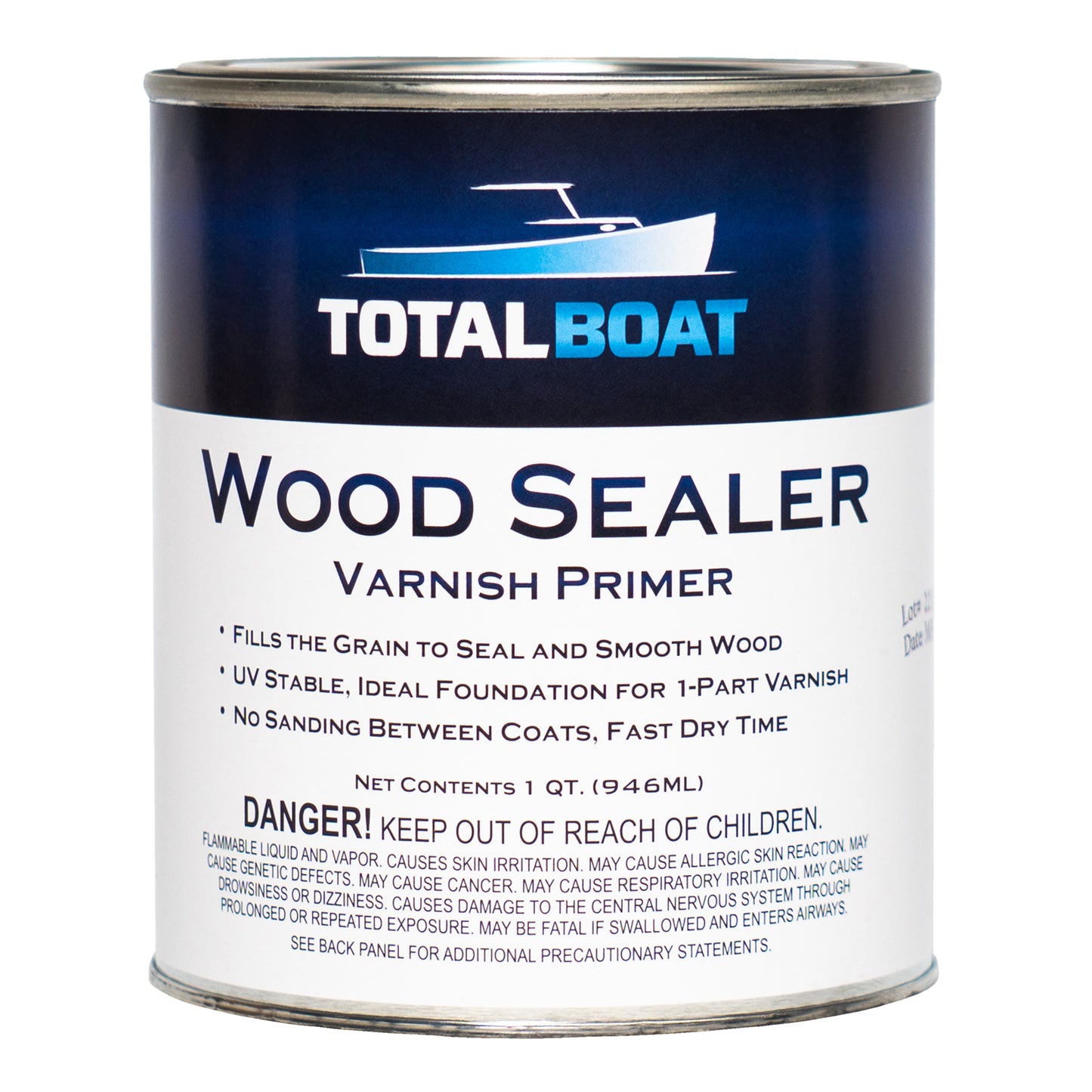 TotalBoat Wood Sealer Varnish Primer Quart