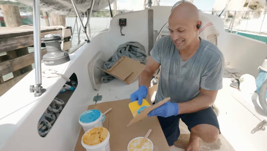 Boat Work with Beau and Brandy Sailing