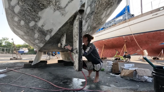 sailboat coamings Antifouling Update on an Aluminum Boat with WhiteSpotPirates