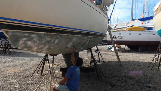Repairing Blisters with Calico Skies Sailing