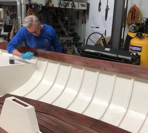 Varnish and Tread Paint on the Haven 12 1/2