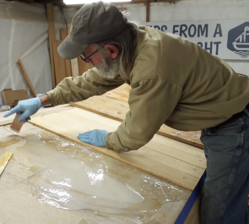Planking the Bottom of the V-Bottom Skiff with Lou Sauzedde