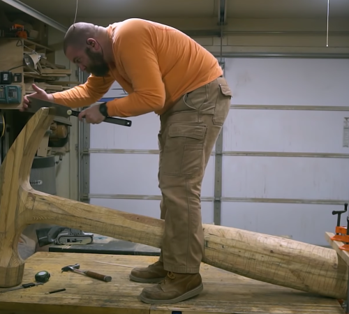 Jackman’s Next Exploit: Making a Giant Wooden Hammer