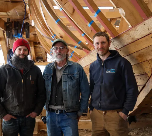 Shipwright Talk: Lou Sauzedde Pays a Visit Acorn to Arabella