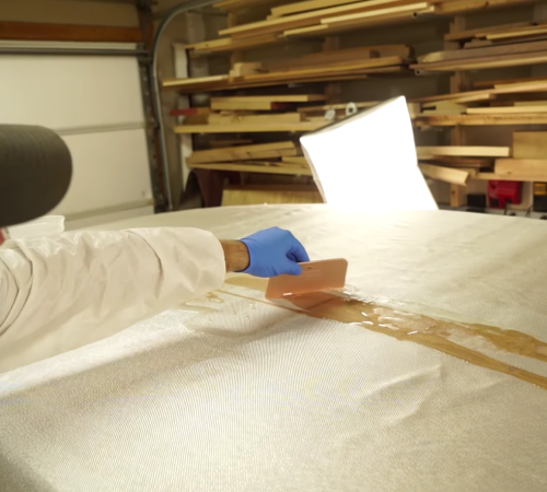 Third Coast Boatbuilding: Fiberglassing the Drift Boat