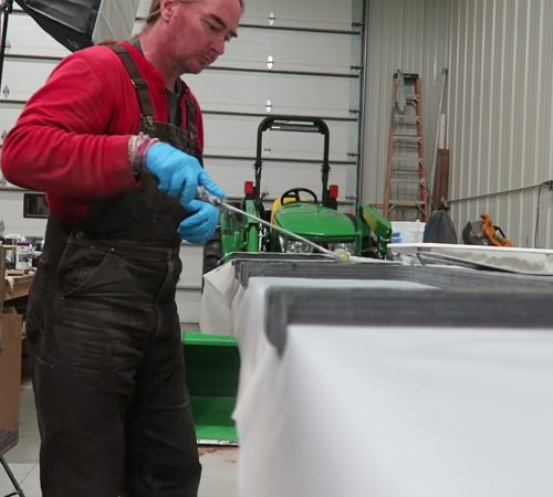 Boatworks Today: Fiberglassing the Hatches