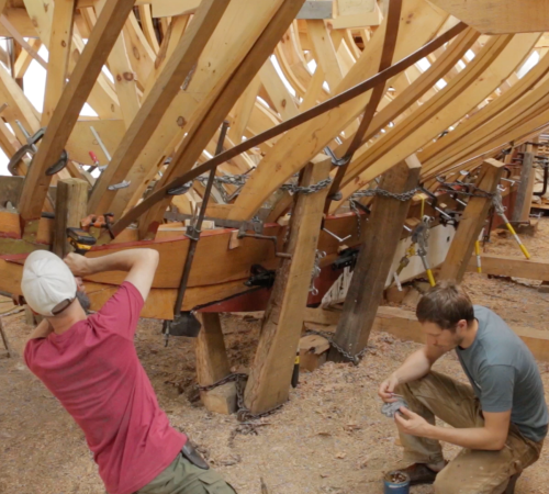 Acorn to Arabella: Installing the Port Side Garboard Plank