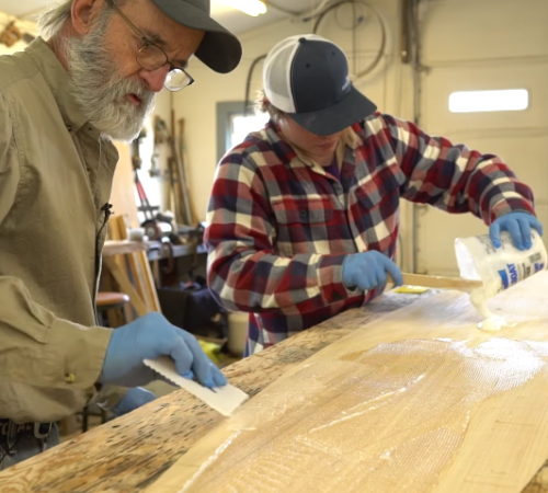 Building the TotalBoat Sport Dory Episode 18: Adding a Layer of Carbon Fiber