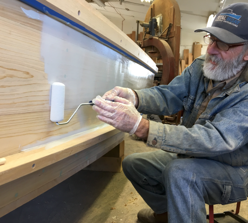 Building the TotalBoat Work Skiff: Applying 2-Part Epoxy Primer