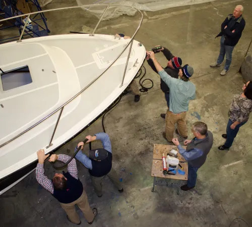 Installing a New Rub Rail on the Black Watch 26