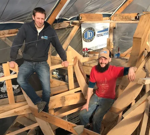 Steam Bending and Installing Frames on the Arabella