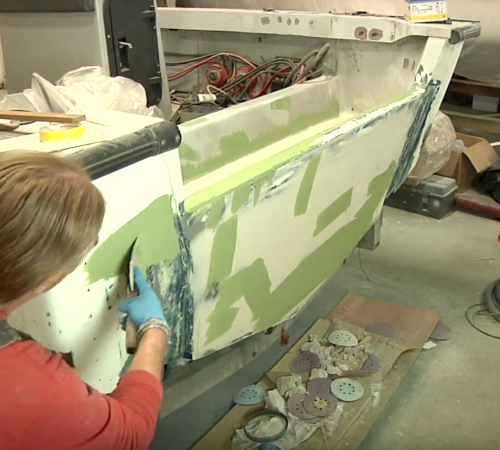 Fixing a Transom on a Boston Whaler With TotalFair Fairing Compound